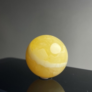 鸡油黄蜜蜡圆珠