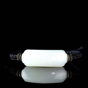 籽料和田白玉手牌手绳