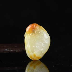 籽料和田玉金玉满堂吊坠