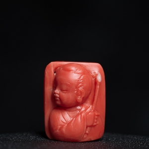 MOMO珊瑚书童吊坠