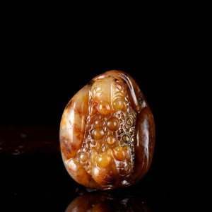 籽料和田玉金玉满堂吊坠