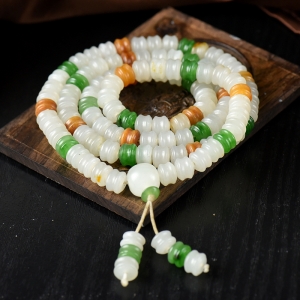 山料和田玉路路通108佛珠