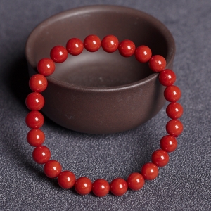 7mm沙丁珊瑚单圈手串