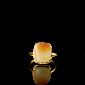 18K籽料和田玉戒指