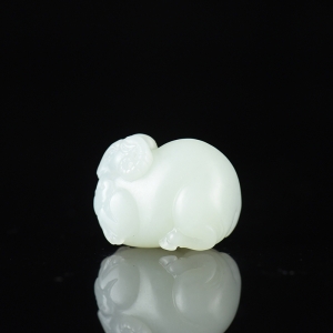 山流水料和田白玉羊吊坠