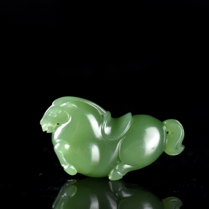 山料和田碧玉马吊坠