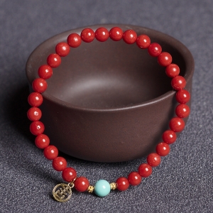 5mm沙丁珊瑚单圈手串