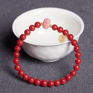 5.5mm沙丁珊瑚单圈手串