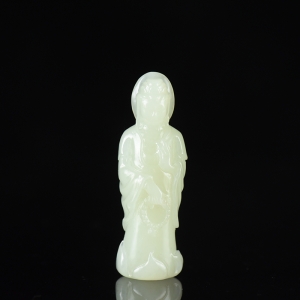 山料和田白玉观音吊坠