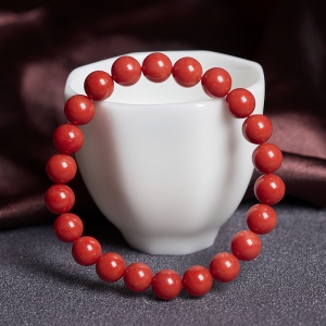 8.5mm沙丁珊瑚单圈手串