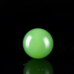 15mm山料和田碧玉粉绿圆珠配件（单件）