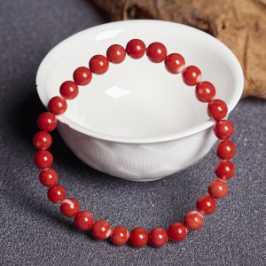 6mmMOMO珊瑚单圈手串