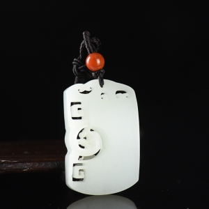 山料和田白玉凤凰吊坠