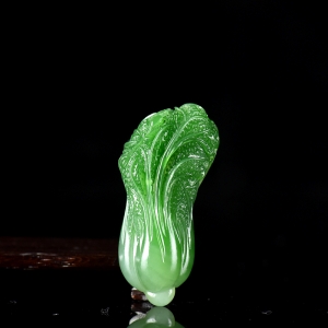 山料和田碧玉百财吊坠