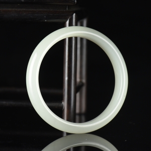 50.5mm山料和田白玉手镯