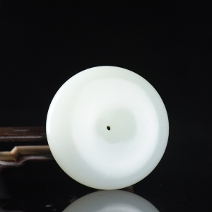 山流水料和田白玉平安扣吊坠