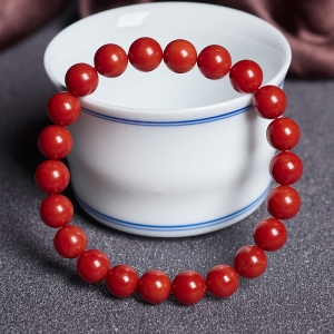 8.5mm沙丁珊瑚单圈手串