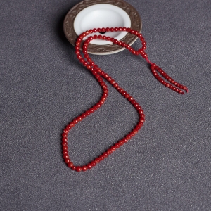 4.5mm阿卡珊瑚108佛珠