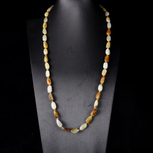 籽料和田玉原石项链