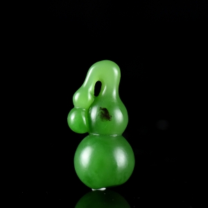 山料和田碧玉福禄吊坠