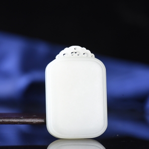 山料和田白玉无事牌吊坠