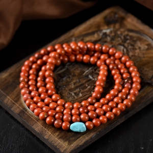 5mm包浆料南红多圈手串