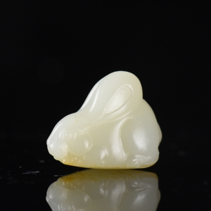 山料和田白玉兔子吊坠