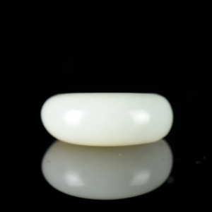 籽料和田白玉面包指环