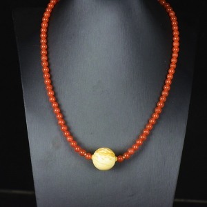 白花蜜蜜蜡项链