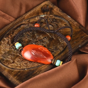 柿子红南红悠然手绳