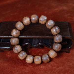 老山檀桶珠单圈手串
