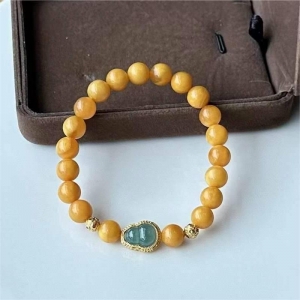 8mm老蜜蜡单圈手串