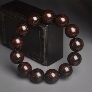 18mm满星小叶紫檀单圈手串