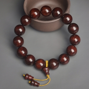 15mm满星小叶紫檀单圈手串