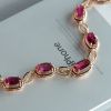 巴西彩色碧玺手链 - 红掌柜