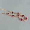 K金镶钻天然巴西彩色碧玺手链 - 红掌柜