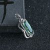 18K白金镶钻绿碧玺吊坠 - 红掌柜