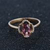 天然红碧玺戒指 - 红掌柜
