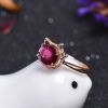 金镶钻碧玺戒指-红掌柜