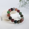 天然多色碧玺单圈手串-红掌柜