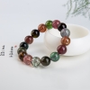 巴西多色碧玺单圈手串-红掌柜