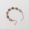 巴西天然多色碧玺手链-红掌柜