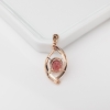 18K金镶钻巴西红色碧玺吊坠-红掌柜