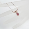 天然碧玺锁骨链-红掌柜