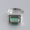 巴西天然绿碧玺男戒-红掌柜