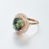 镶钻巴西绿碧玺戒指-红掌柜