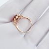 粉红色镶钻碧玺戒指-红掌柜珠宝