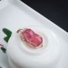 18K金镶巴西天然碧玺葫芦吊坠 - 红掌柜