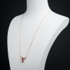 卢比莱色碧玺锁骨链-红掌柜