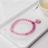 粉色碧玺单圈手串-红掌柜